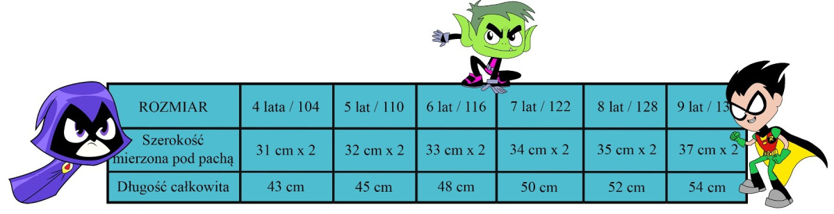 Bluzka z długim rękawem Teen Titans Go (122/7Y) Bluzka z długim rękawem Teen Titans Go (122/7Y)