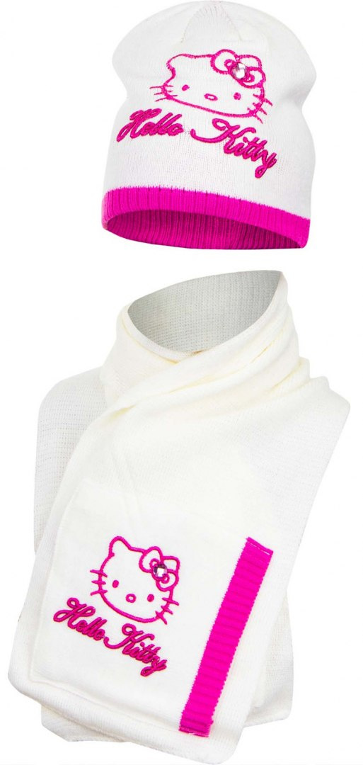 Zestaw czapka z szalikiem Hello Kitty Zestaw czapka z szalikiem Hello Kitty