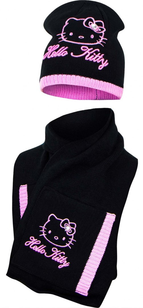 Zestaw czapka z szalikiem Hello Kitty Zestaw czapka z szalikiem Hello Kitty