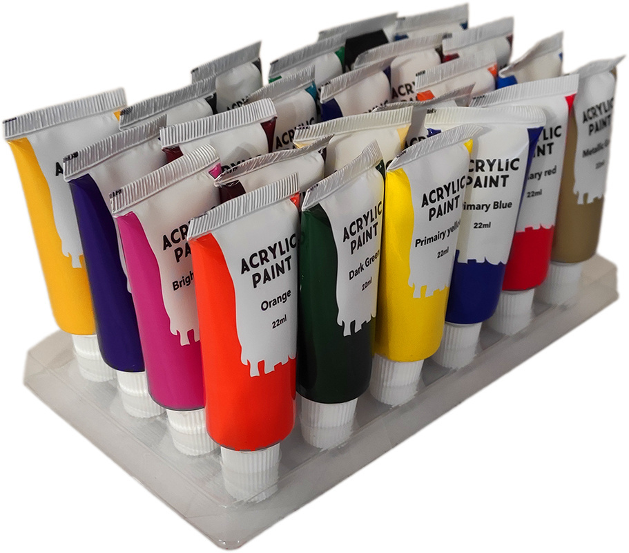 Farby akrylowe - Zestaw 24 szt. x 22 ml Farby akrylowe - Zestaw 24 szt. x 22 ml