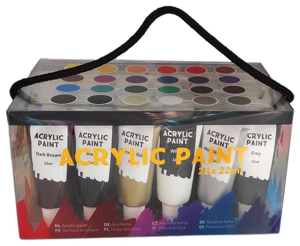 Farby akrylowe - Zestaw 24 szt. x 22 ml Farby akrylowe - Zestaw 24 szt. x 22 ml