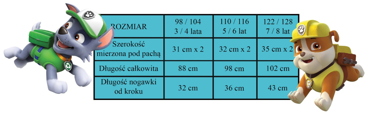Piżama kombinezon Paw Patrol (98/104) Piżama kombinezon Paw Patrol (98/104)