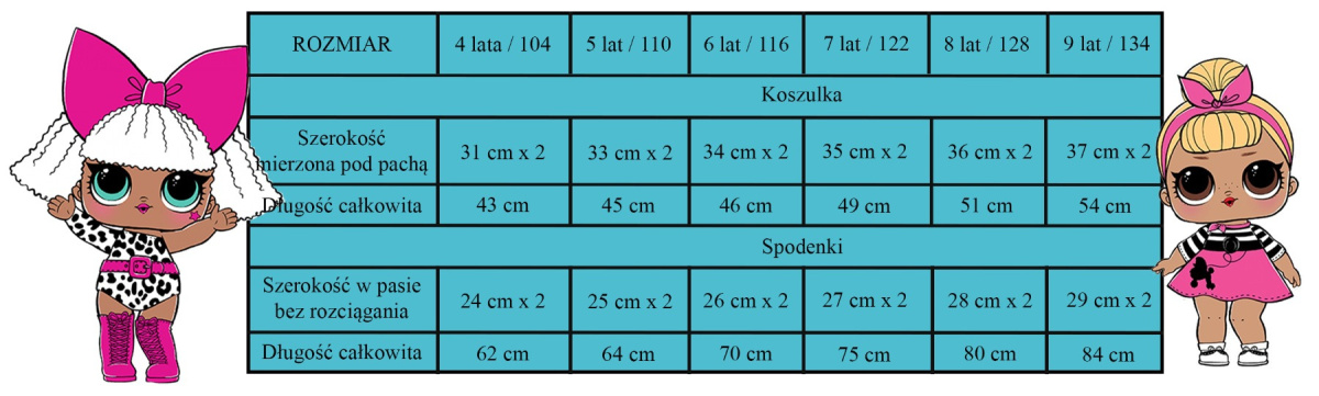 Piżama z długim rękawem L.O.L. Surprise (110/5Y) Piżama z długim rękawem L.O.L. Surprise (110/5Y)