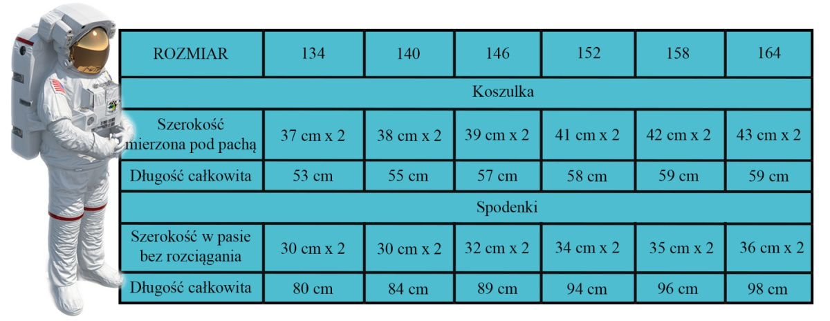 Piżama z długim rękawem NASA (134/9Y) Piżama z długim rękawem NASA (134/9Y)