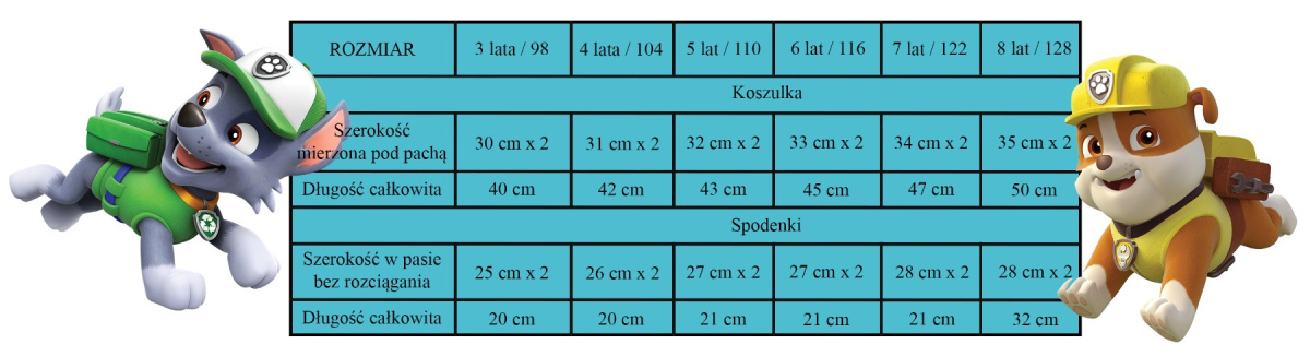 Piżama z krótkim rękawem Paw Patrol (98/3Y) Piżama z krótkim rękawem Paw Patrol (98/3Y)