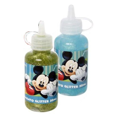 Klej z brokatem - Zestaw 2 kolory Mickey Mouse Klej z brokatem - Zestaw 2 kolory Mickey Mouse