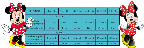 Piżama z długim rękawem Minnie Mouse (122/7Y) Piżama z długim rękawem Minnie Mouse (122/7Y)