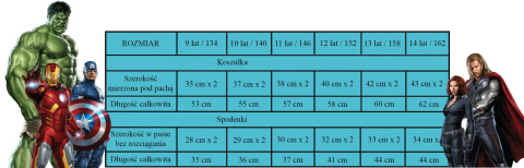 Piżama z krótkim rękawem Avengers (152/12Y) Piżama z krótkim rękawem Avengers (152/12Y)