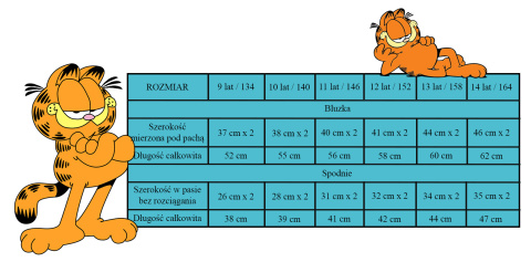 Piżama Garfield (158/13Y) Piżama Garfield (158/13Y)