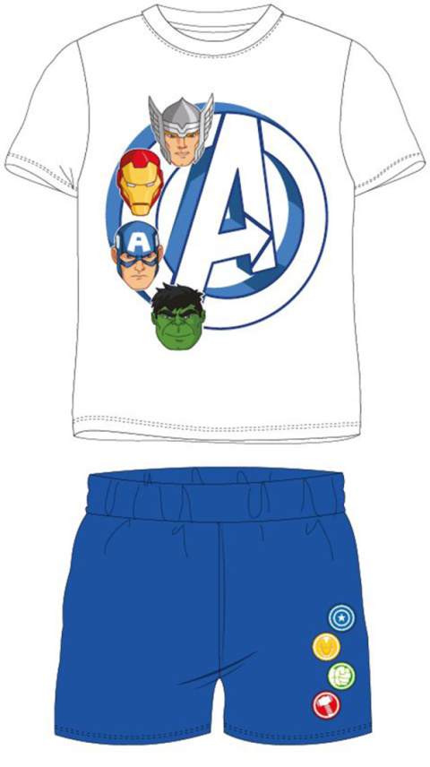 Piżama z krótkim rękawem Avengers (110/5Y)