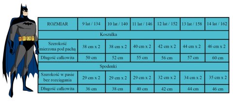 Piżama z krótkim rękawem Batman (164/14Y) Piżama z krótkim rękawem Batman (164/14Y)
