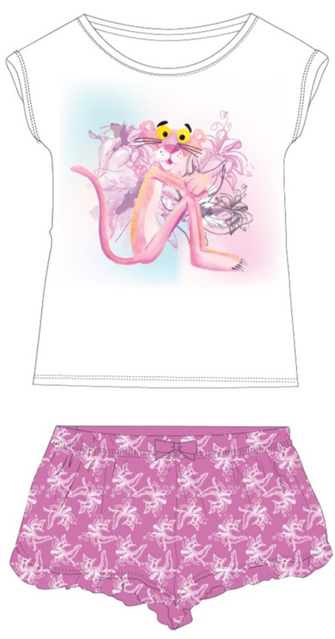 Piżama z krótkim rękawem Pink Panther (140/10Y)