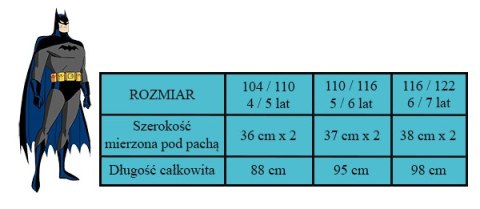 Piżama kombinezon Batman (104/110 4/5Y) Piżama kombinezon Batman (104/110 4/5Y)