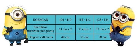 Bluzka z długim rękawem Minions (116/122 6/7Y) Bluzka z długim rękawem Minions (116/122 6/7Y)