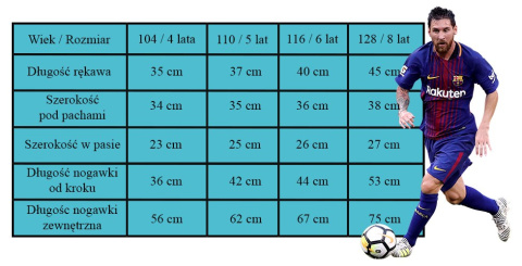 Piżama z długim rękawem Messi (104 / 4Y) Piżama z długim rękawem Messi (104 / 4Y)