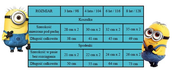 Piżama z długim rękawem Minions (116 / 6Y) Piżama z długim rękawem Minions (116 / 6Y)