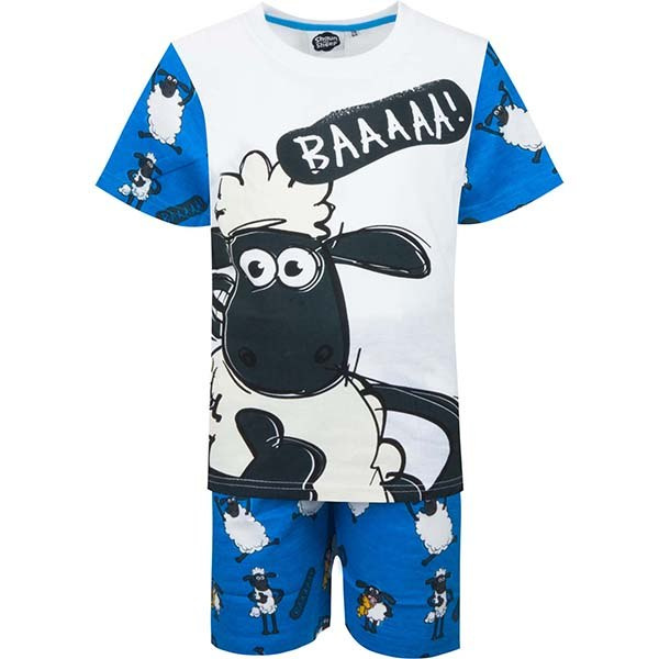Piżama z krótkim rękawem Shaun the Sheep (128 / 8Y) Piżama z krótkim rękawem Shaun the Sheep (128 / 8Y)