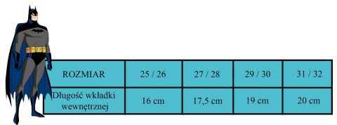 Klapki piankowe Batman (29/30) Klapki piankowe Batman (29/30)