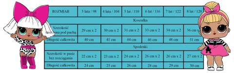 Piżama z krótkim rękawem L.O.L Surprise! (122/7Y) Piżama z krótkim rękawem L.O.L Surprise! (122/7Y)