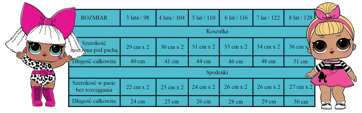 Piżama z krótkim rękawem L.O.L Surprise! (98/3Y) Piżama z krótkim rękawem L.O.L Surprise! (98/3Y)